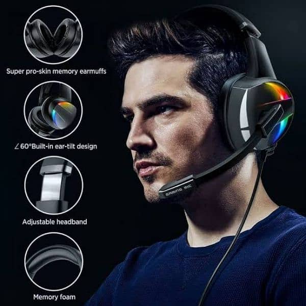 Beexcellent GM-7 Pro Gaming Headphones Noise Cancellation Microphone 3