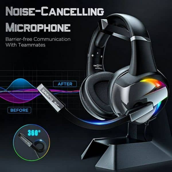 Beexcellent GM-7 Pro Gaming Headphones Noise Cancellation Microphone 0
