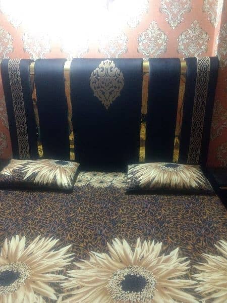 Bed Set ( Side Tables, Dressing Table, Sofa cum Bed, 5 Curtons ) 2