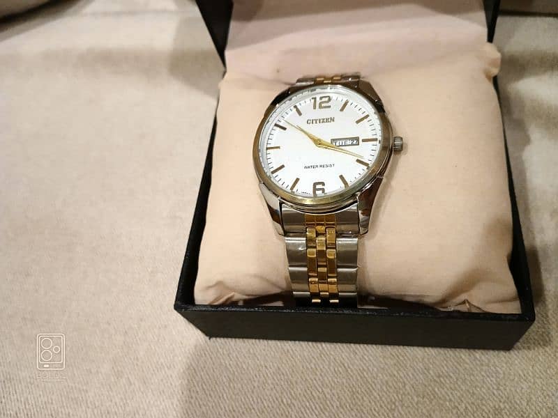Citizen Men Watch Silver and Gold Color New Packed 2