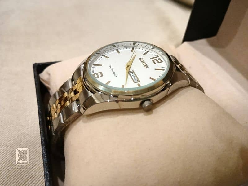 Citizen Men Watch Silver and Gold Color New Packed 0