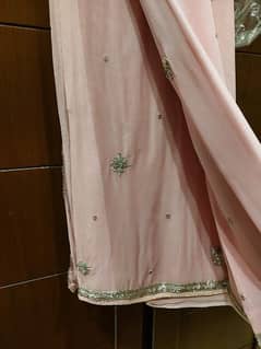 saree with silver work