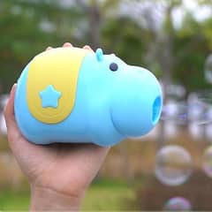 Hippo Dv Bubble Machine Usb Charging Light Music Children's toy c181