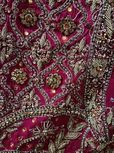 bridal lehenga with clutch 3