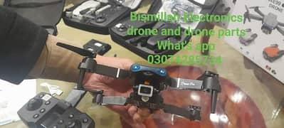 4k dual camera drone with foldable arms and legs