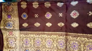 brand new Saree with blouse and petticoat (3 piece)(pure banaras silk) 0