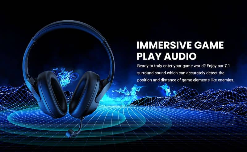 Gaming Headphones EKSA Air Joy Plus Ultra Light Gaming Headset Wired 3