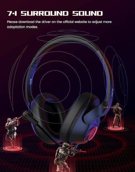 Gaming Headphones EKSA Air Joy Plus Ultra Light Gaming Headset Wired 1