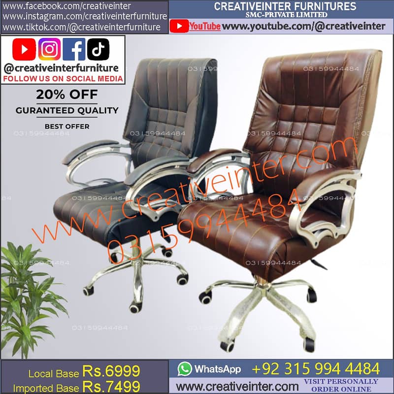 Office chair table study Executive Mesh Desk Staff Visitor Manager 3