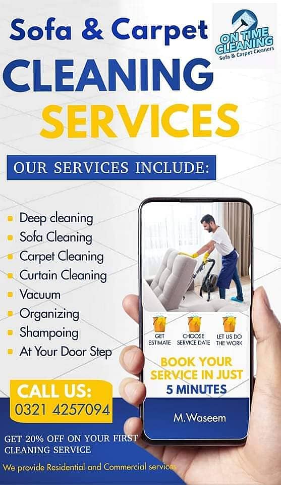 Sofa Cleaning/Carpet/Mattres Cleaning/Dining Chair/Rug Cleaning/Car Cl 5