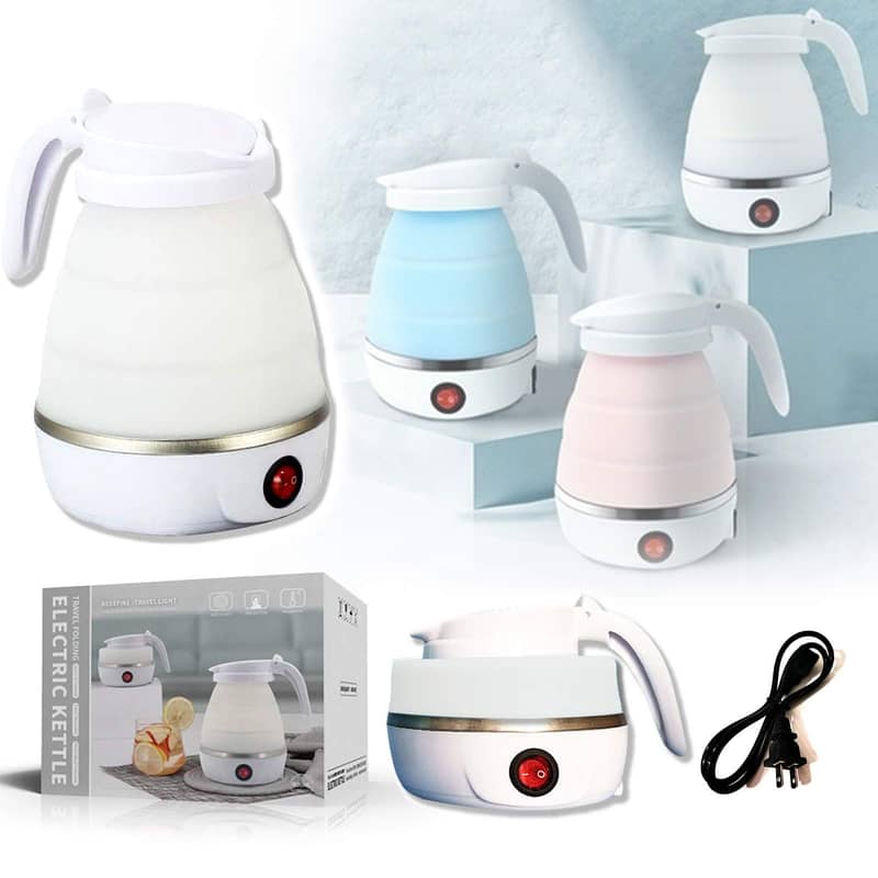 Portable Silicone Foldable Electric Kettle 600ml 1