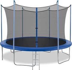 Trampoline with Enclosure Net Outdoor Jump Rectangle Trampoline