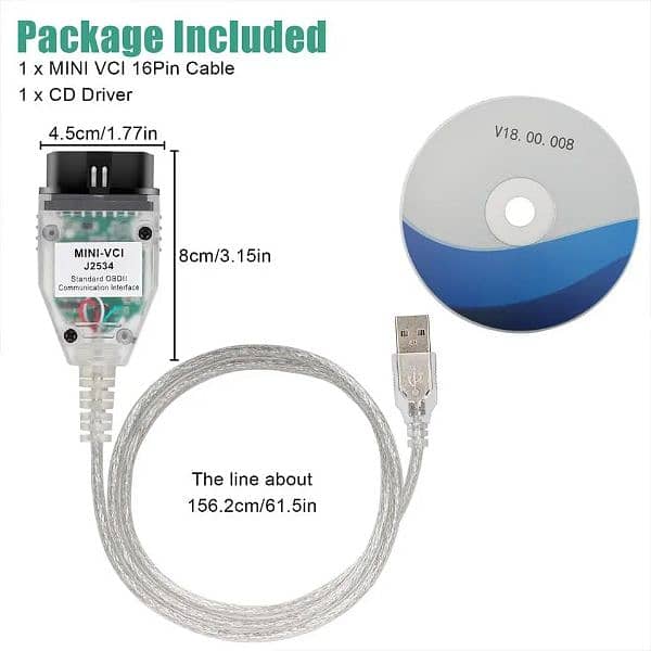 Latest Mini VCI J2534 For Toyota scan Techstream Car Diagnostic Cable 0
