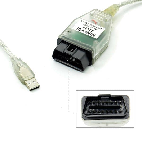 Latest Mini VCI J2534 For Toyota scan Techstream Car Diagnostic Cable 9