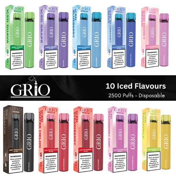 Grio Disposable Vape 2500 Puffs | Pod | Mod | 10 Flavours 3