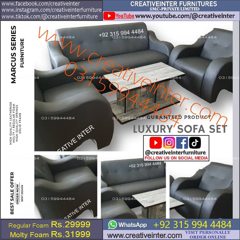 office home sofa set modern deewan single molty foam blue 18