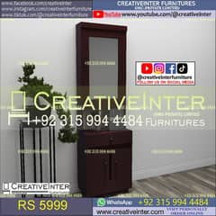 Dressing showcase Cupboard Almari Wardrobe set single Iron Stand 0