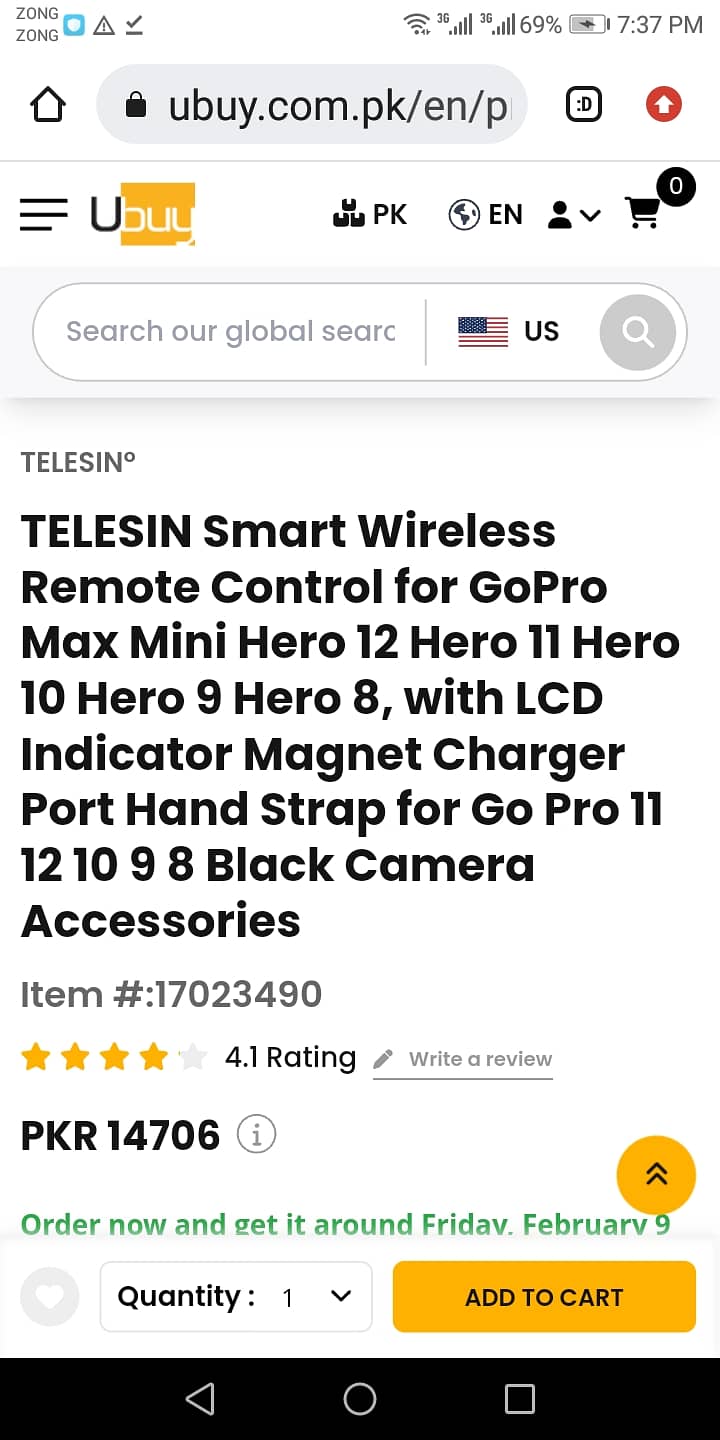 GoPro Hero 12 11 10 9 8 Smart remote 1