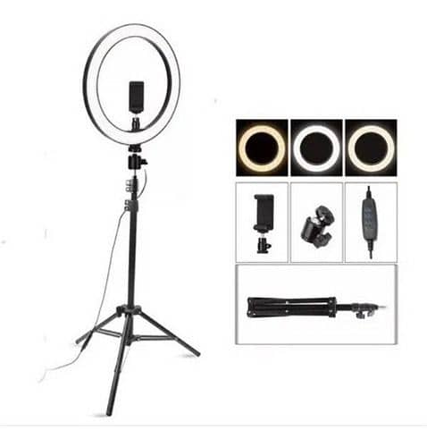 36CM ringlight with 7 feet stand and phone holder- 3 Colour Light Shad 1