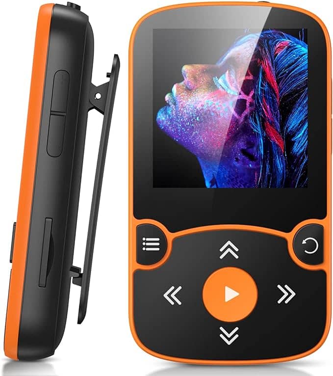 AGPTEK MP3 Player Bluetooth 5.0 Sport 32GB with 1.5 Inch a77 0