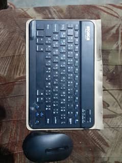 A touch tab  and Bluetooth keyboard