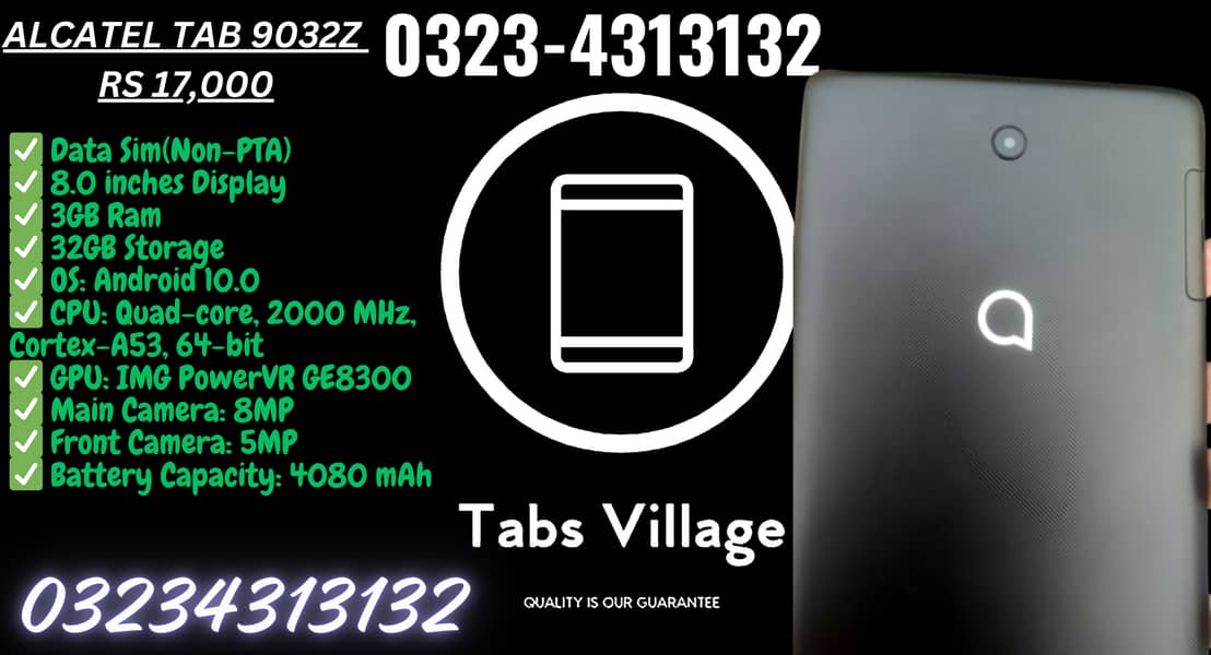 8" Tab 3GB RAM 32GB ROM box & 1 year warranty Cheap Tablets in Lahore 2