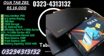 3GB RAM Impoted QUA Gaming Tab with Box and 1 year warranty