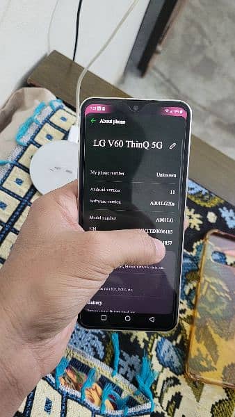 LG V60 thinq 5g, official PTA approved 10/10 condition 5