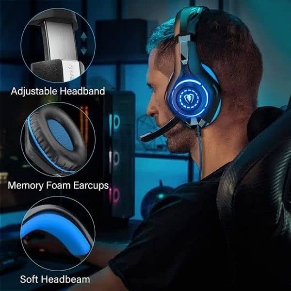 Beexcellent GM-110 Pro Gaming Headset 7.1 Surround Sound 40mm Speaker 1