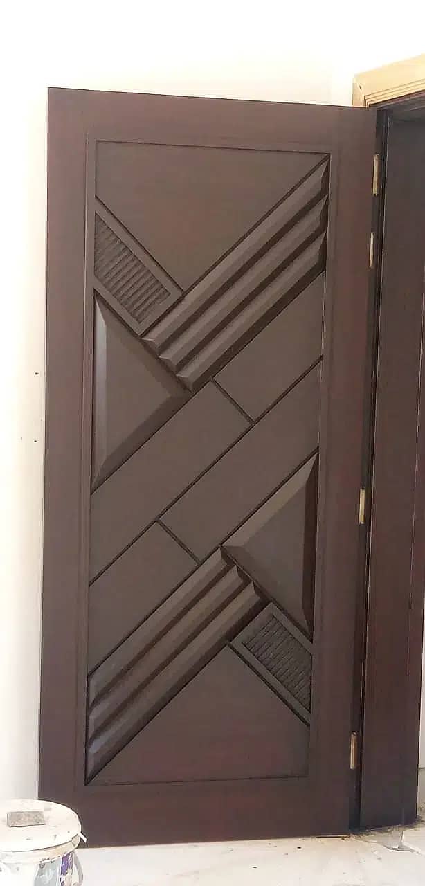 Solid wood Doors/لکڑی کے دروازے All type Of Doors, LifeTime Warranty 1