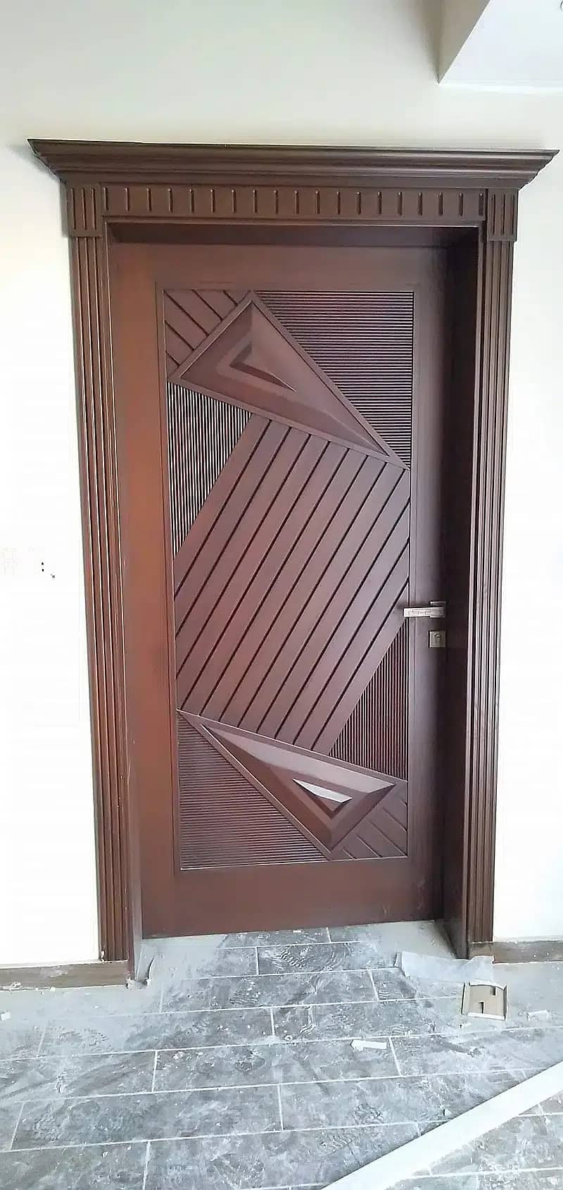 Solid wood Doors/لکڑی کے دروازے All type Of Doors, LifeTime Warranty 4