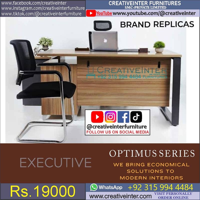 Office table Executive Chair Conference Reception Manager Table Desk 2