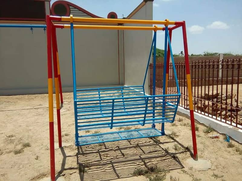 Fiber slide swing/park swing/seesaw jhola garden outdoor/swing jhula 11