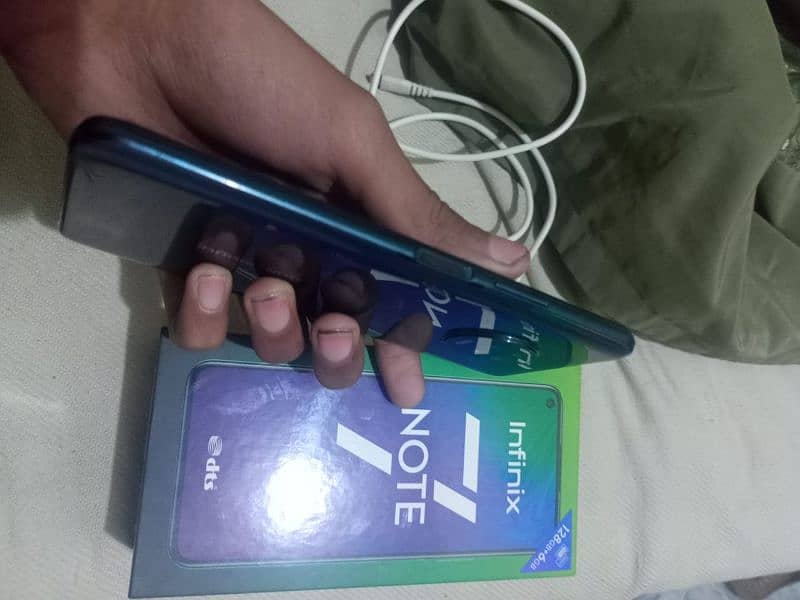Infinix Note 7(6,128) with box and china charger mobile no open repair 3