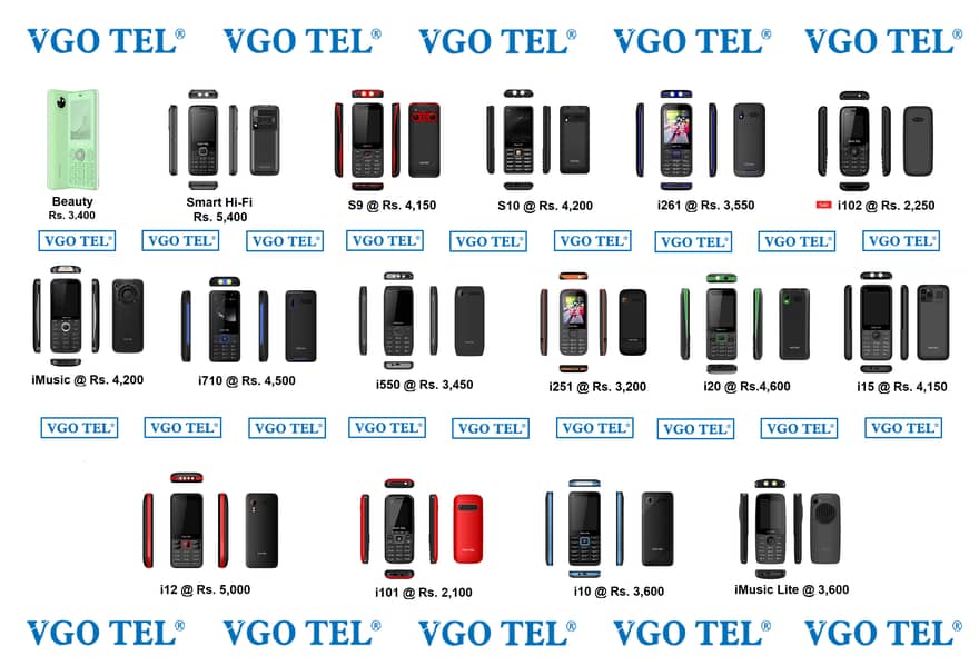 Vgo Tel Keypad Mobile Phone Available different models 0