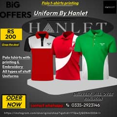 Uniforms , WorkWear & Polo T-Shirts With Printing & Embroidery