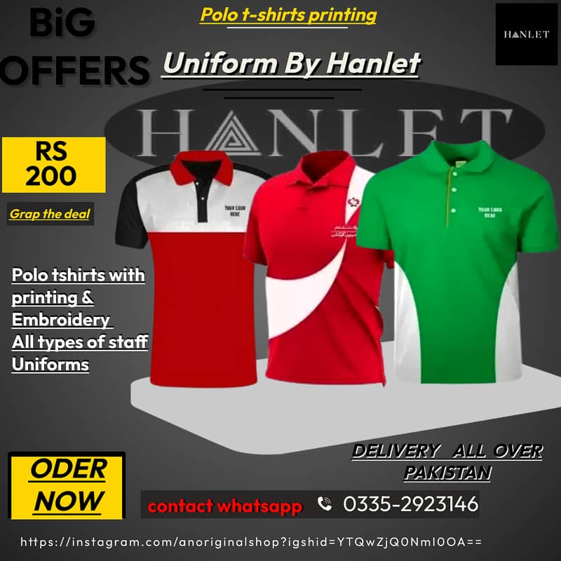 Uniforms , WorkWear & Polo T-Shirts With Printing & Embroidery 2