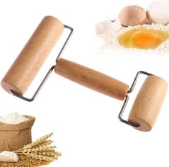 Wooden Pastry Pizza Roller, Non-Stick Wooden Rolling Pin, c33