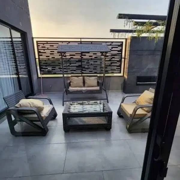 Patio Rattan Sofas, Balcony Terrace Lawn furniture, All weather seatin 5