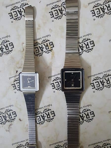 Rado Couple/pair Ladies & Gents wrist watch. 2