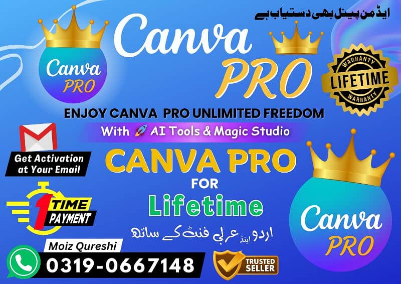 Canva Pro for Lifetime | Rs. 300 only | 100% Real CanvaPro Warranty 0