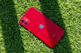 iphone 11 10/10 condition red colur non active 0