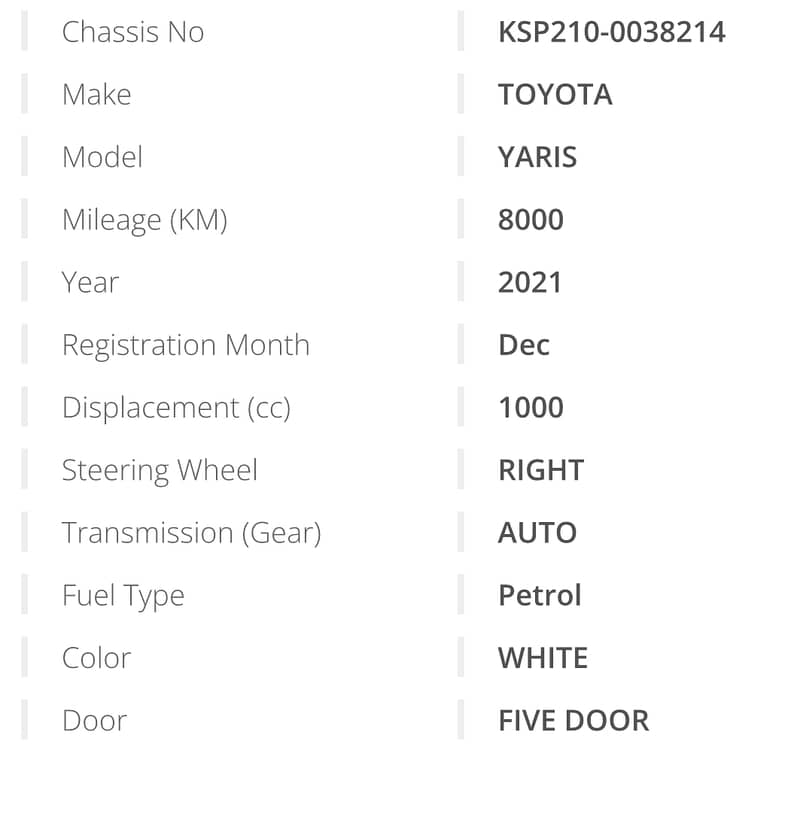 Toyota Yaris G Model 2021/2024 15