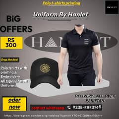 Customize Uniforms Polo T-Shirts & Caps Printing Embroidery