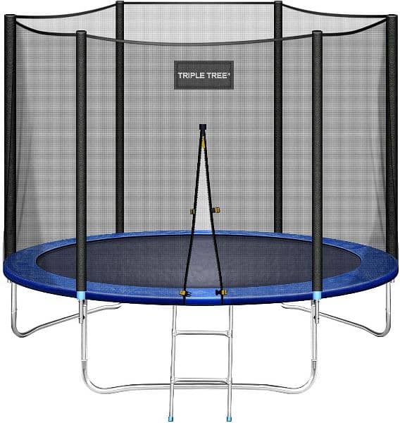 Trampoline 10FT for Kids Adults with Enclosure Net Exercise Trampoline 4