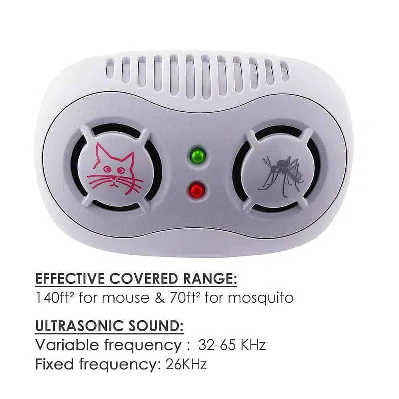 Dual Ultrasonic Mouse & Mosquito Repellent 1