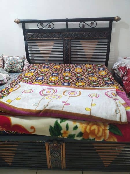 Wrought Iron Double Bed. Price is Negotiable. 1
