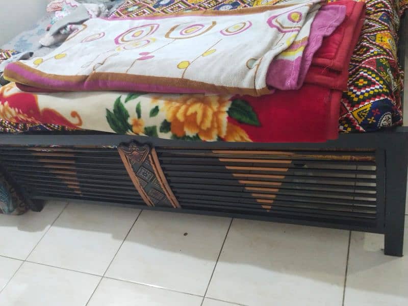 Wrought Iron Double Bed. Price is Negotiable. 2