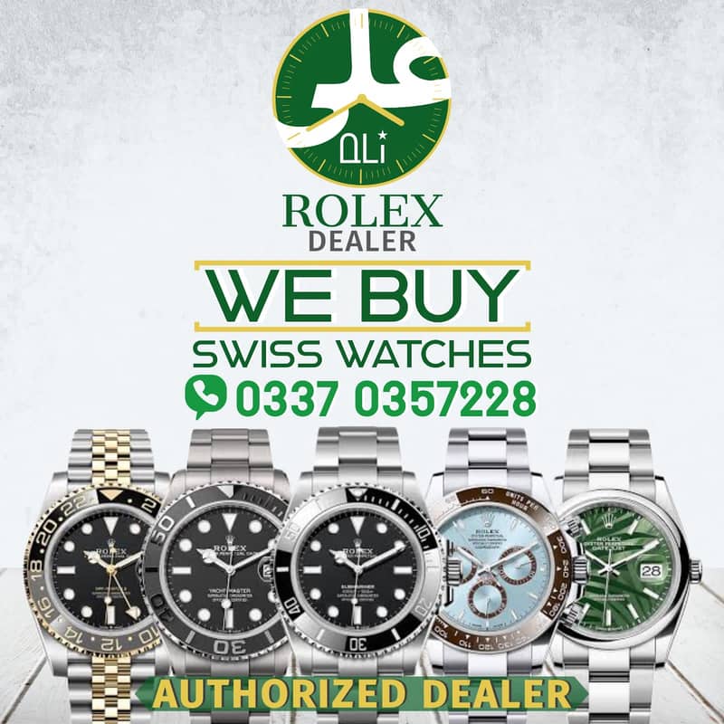 MOST Trusted BUYER In Swiss Watches ALI Rolex Dealer Used New 2