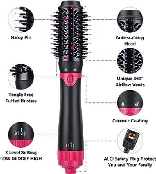 Hair Dryer Comb Brush for Women - Suitable for All Hair Types 8